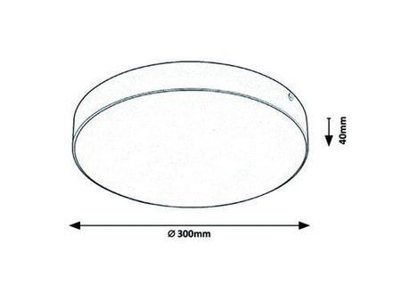 Rabalux plafon zewnętrzny LED Tartu 24W 2500lm 2800/6000K czarno/biały IP44 7898