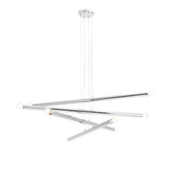 Aldex żyrandol / lampa wisząca Tubo 8 8xE14 chrom 1072P4