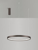 Luces Exclusivas lampa wisząca LED Zacapu ściemnialna Ø 60 cm 40W 3326lm 3000K IP20 brązowa LE44322