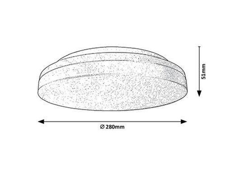 Rabalux plafon zewnętrzny LED Zenon 24W 2400lm 3000/4000/6000K biały IP54 2698