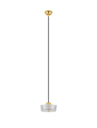 Luces Exclusivas lampa wisząca LED Espinar Ø 16 cm 6W 394lm 3000K IP20 złota LE44497