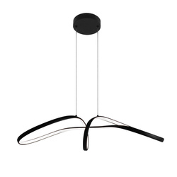 Kaja lampa wisząca ściemnialna Snow 40W 4800lm 3000/4000/6000K czarna K-8234