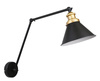 Candellux kinkiet Fundo E27 czarno/złoty 21-05908