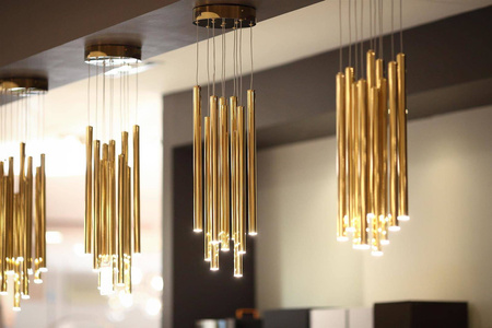 Maxlight lampa wisząca LED Organic I 10x(1W 60lm 3000K) 10W 600lm ściemnialna złota Ø20cm P0265D