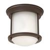 Quintiesse plafon łazienkowy Hadrian E27 brązowy IP44 QN-HADRIAN-MINI-F-OZ-OPAL