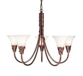 Elstead żyrandol / lampa wisząca Emily 5xE14 miedziana EM5-COPPER