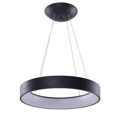 Azzardo SMART lampa wisząca LED Solvent R 110 120W 7680lm 3000/6000K czarna Ø120cm AZ3975
