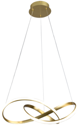 Milagro lampa wisząca LED Cappio Gold 36W 2160lm 4000K złota ML6772