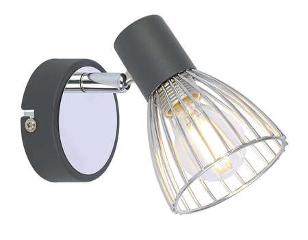Candellux kinkiet (reflektorek) Modo E14 czarny/chrom 91-61515