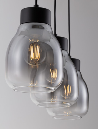 Luces Exclusivas lampa wisząca LED Moche E27 3x12W IP20 czarna LE44342