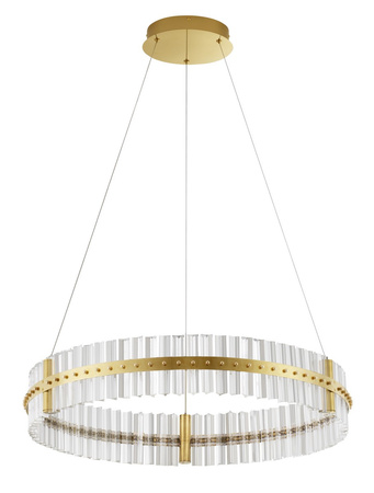 Luces Exclusivas lampa wisząca LED Mayo ściemnialna Ø 78 cm 56W 6339lm 3500K IP20 złota LE44225