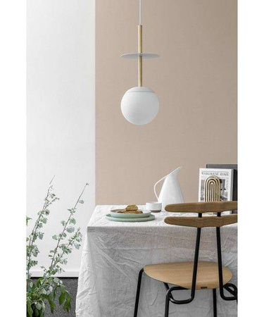 Ummo lampa wisząca Plaat A E27 czarna z mosiądzem PLA131P0