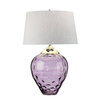 Quintiesse lampka biurkowa Samara 2xE27 + GU10 srebrno/fioletowa Ø51cm QN-SAMARA-TL-LRG-PLM