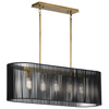 Quintiesse lampa wisząca Linara 5xE27 czarno/mosiężna QN-LINARA-ISLE-BK