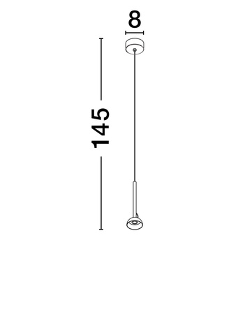 Luces Exclusivas lampa wisząca LED Achacachi 4W 256lm 3000K IP20 biała LE44758