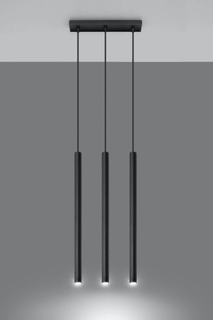 Sollux lampa wisząca Pastelo 3 G9 czarna SL.0470