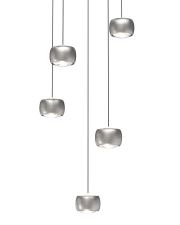 Aviano Lighting lampa wisząca LED Quiberon ściemnialna 30W 3000lm 3000K matowy nikiel 5039-503