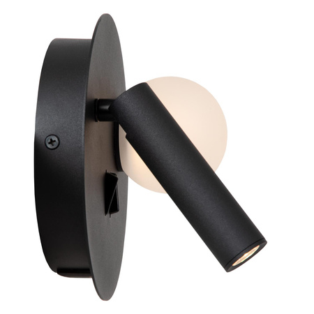 Lucide kinkiet Matiz LED 1x3,7W 3000K z możliwością ładowania telefonu przez USB czarny 77286/02/30