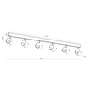 TK Lighting plafon (reflektorki) Top 6xGU10 biały 1026