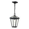 Quintiesse lampa wisząca zewnętrzna Alford Place E27 czarna IP44 QN-ALFORD-PLACE8-S-MB