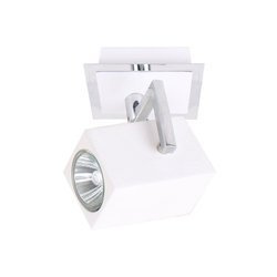 Italux kinkiet (reflektorek) Mateo GU10 biały/chrom FH31151SJS3