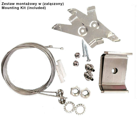 Mistic Lighting lampa wisząca LED Mistic M-Line 120 40W 4000lm 4000K szara MSTC-05411620