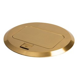 Kanlux puszka podłogowa Biuro+ 04-0041-100 mosiężna Ø15cm 28310