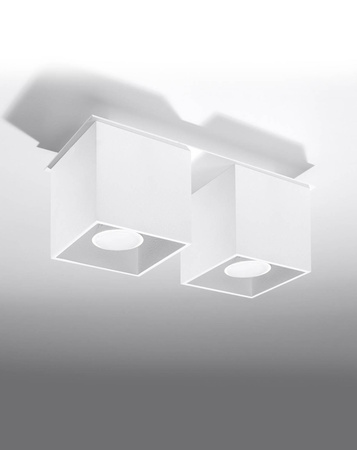 Sollux plafon techniczny Quad 2 2xGU10 biały SL.0065