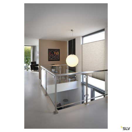 SLV lampa wisząca Rotoball 50 E27 biało/szara 165400