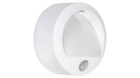 Rabalux kinkiet zewnętrzny LED z czujnikiem ruchu na baterie (3x AA) Amarillo 1,5W 50lm 3000K biały IP44 7980