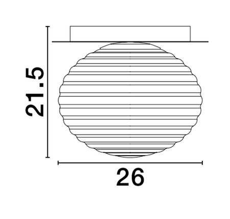 Luces Exclusivas lampa sufitowa LED Balaju Ø 26 cm E27 1x12W IP20 złota LE43684