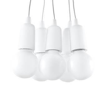 Sollux lampa wisząca Diego 5 5xE27 biała SL.0571