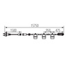 Kanlux girlanda GRL 15xE27 15m czarna IP44 35758