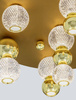 Luces Exclusivas plafon LED Ponce 32W 2745lm 3200K złoty Ø66cm LE42706