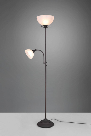RL lampa podłogowa Country E27 + E14 rdzawa 184cm R46322024