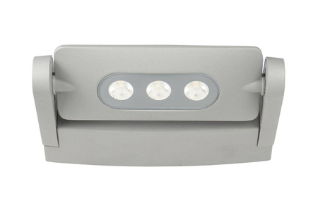 Su-ma kinkiet zewnętrzny LED RADIUS 3W 605lm 4100K srebrny IP54 6144S-1