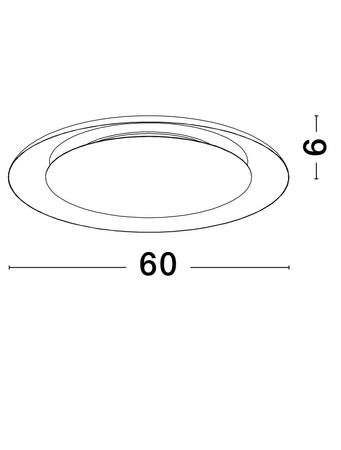 Luces Exclusivas lampa sufitowa LED Capinota ściemnialna Ø 60 cm 38W 2200lm 2700-4000K IP20 czarno/złota LE44804
