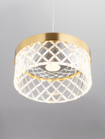 Luces Exclusivas lampa wisząca LED Mineros Ø 15 cm 6W 470lm 3000K IP20 złota LE44581