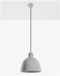 Sollux lampa wisząca Damaso E27 szara SL.0281