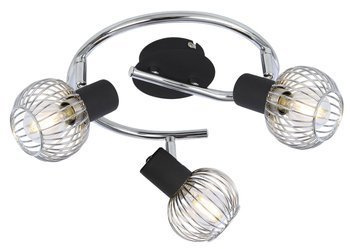 Candellux plafon (reflektorki) Oslo 3xE14 czarny/chrom 98-61867