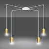 Emibig lampa wisząca Traker 4 4xGU10 biało/złota 527/4