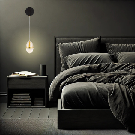 Luces Exclusivas kinkiet LED Arena 13W 1422lm 3000K IP20 czarno/złoty LE44333