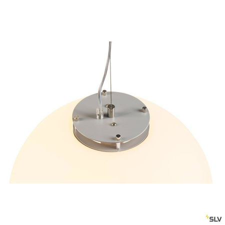 SLV lampa wisząca Rotoball 40 E27 biało/szara 165410