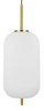 Luces Exclusivas lampa wisząca Pilar E27 biało/mosiężna LE41755