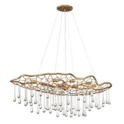 Quintiesse lampa wisząca Laguna 8xE14 złota QN-LAGUNA-8P