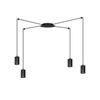 Emibig lampa wisząca Traker 4 4xGU10 czarna 524/4