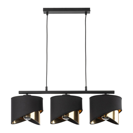 TK Lighting lampa wisząca Grant 3xE27 czarno/złota 4824