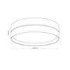 TK Lighting plafon Eco 4xE27 beżowy 5774