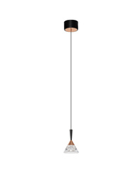 Luces Exclusivas lampa wisząca LED Guay Ø 10,5 cm 7W 345lm 3000K IP20 czarno/złota LE44214