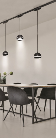 Azzardo SMART lampa szynowa wisząca LED Neo 220 9W 310lm 3000/6400K czarna AZ5128